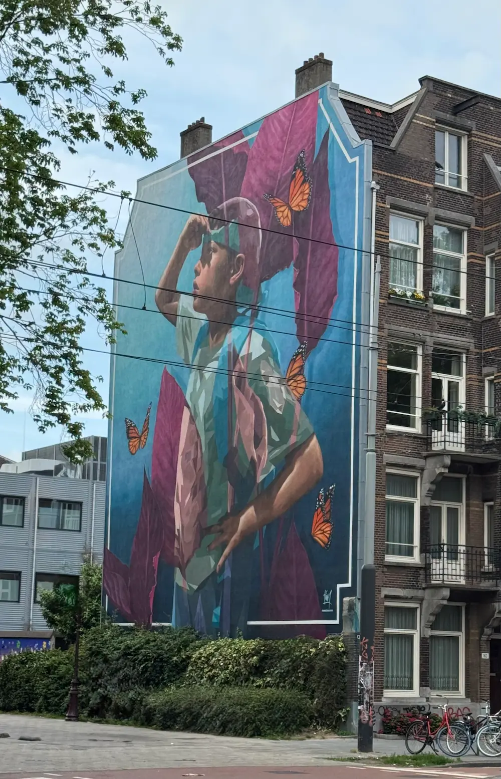 A nice house wall in Amsterdam